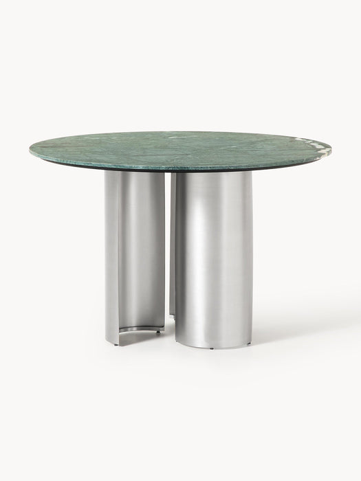 Noam Round Dining Table with Marble Table Top, Ã 120 cm