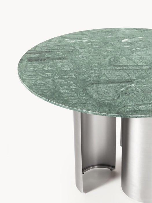 Noam Round Dining Table with Marble Table Top, Ã 120 cm