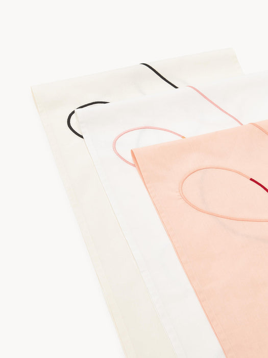 Sue Table Runner with Abstract Embroidery