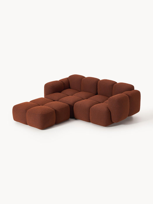 Boucl Modular Sofa Tayla 2-seater with Ottoman leftright