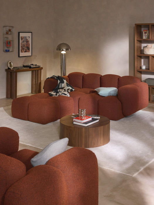 Boucl Modular Sofa Tayla 2-seater with Ottoman leftright