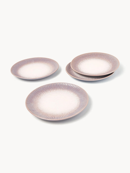 Vinci Handmade Reactive Glaze Dinner Plates, Set of 4