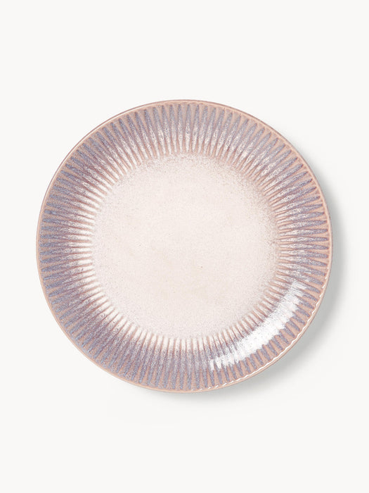 Vinci Handmade Reactive Glaze Dinner Plates, Set of 4