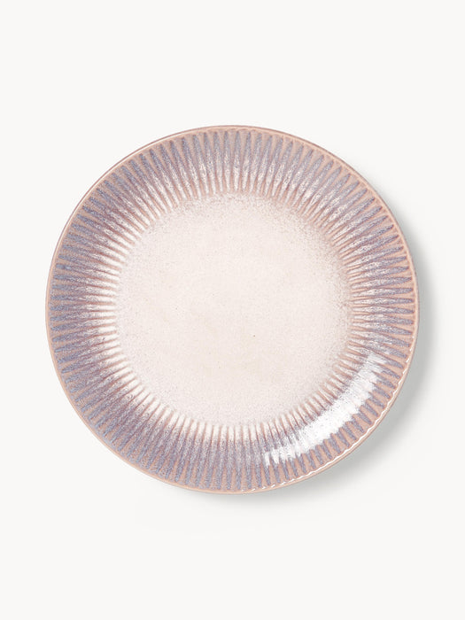 Handmade Reactive Glaze Dinner Plates Vinci Set of 4