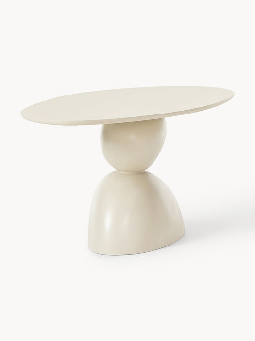 Sahra Oval Dining Table with Organic Design, 180 x 90 cm