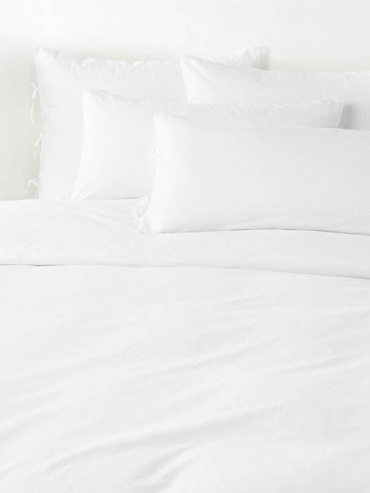 Washed Cotton Percale Duvet Cover Leonie
