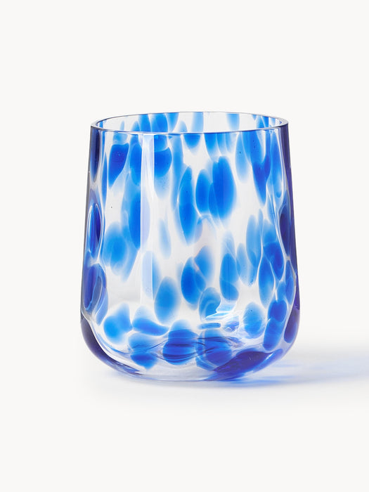 Handmade Speckled Glass Tumblers Oakley Set of 4