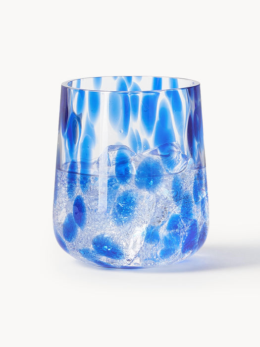 Handmade Speckled Glass Tumblers Oakley Set of 4