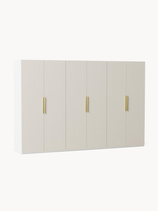 Simone Modular Revolving Door Wardrobe, 300 cm Wide, in various sizes