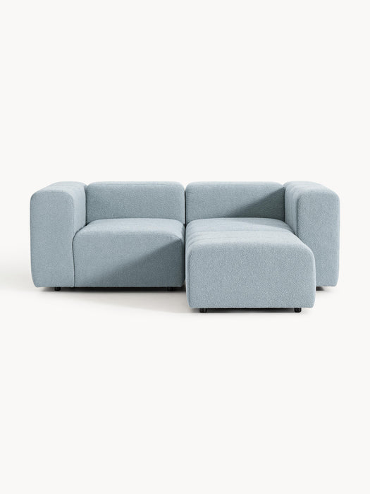 Boucl Modular Sofa Lena 2-seater with Ottoman leftright