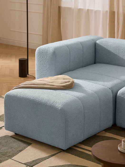 Boucl Modular Sofa Lena 2-seater with Ottoman leftright