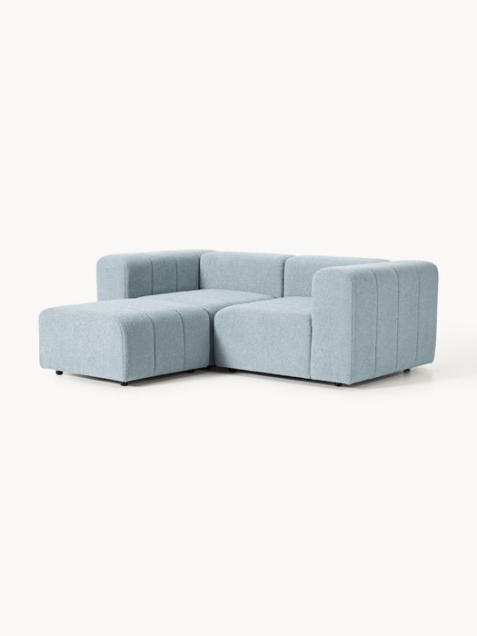 Boucl Modular Sofa Lena 2-seater with Ottoman leftright