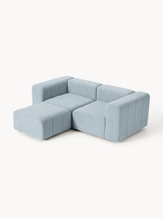 Boucl Modular Sofa Lena 2-seater with Ottoman leftright