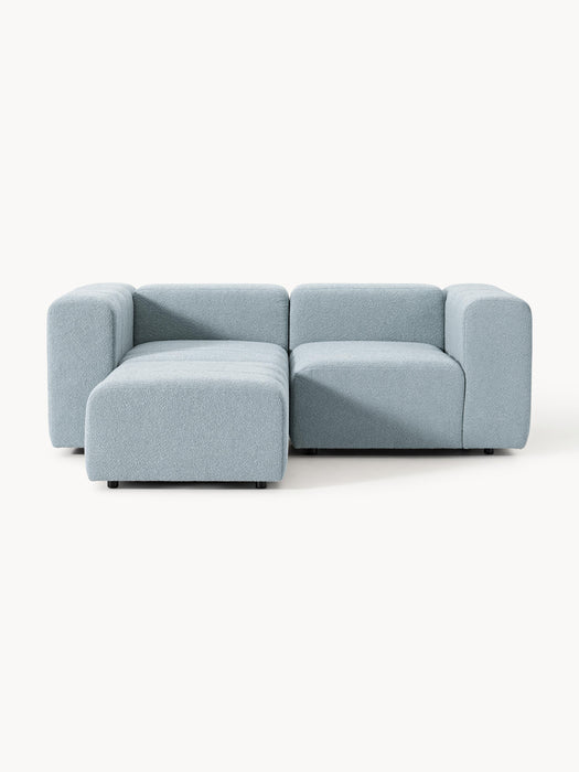 Boucl Modular Sofa Lena 2-seater with Ottoman leftright