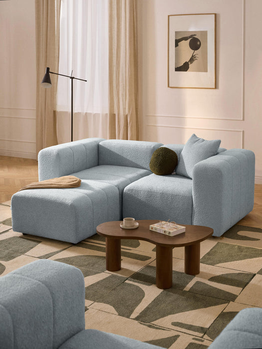 Boucl Modular Sofa Lena 2-seater with Ottoman leftright