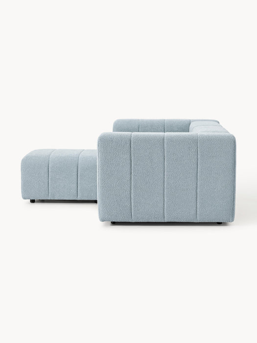 Boucl Modular Sofa Lena 2-seater with Ottoman leftright