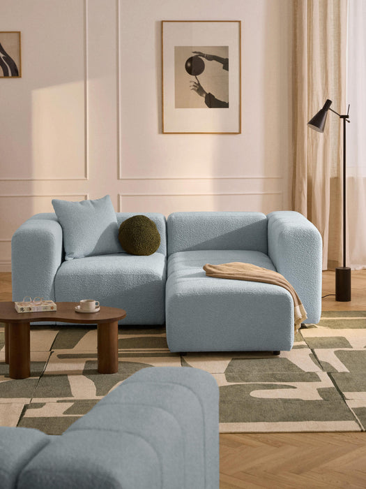 Boucl Modular Sofa Lena 2-seater with Ottoman leftright