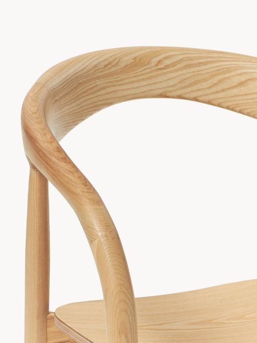 Ash Wood Dining Chair Camille with Armrests