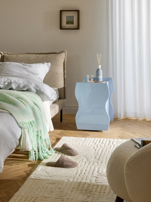 High-Gloss Bedside Table Emina