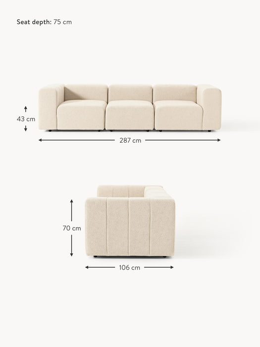 Boucl Modular Sofa Lena 4-seater