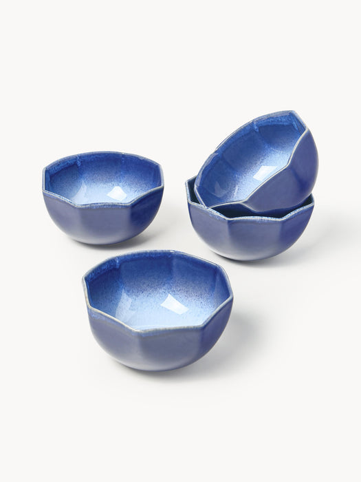 Handmade Bowls Vinci with Reactive Glaze Set of 4