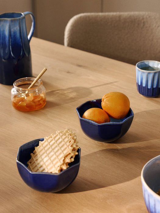 Handmade Bowls Vinci with Reactive Glaze Set of 4