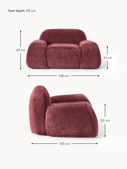 Teddy-Boucl Lounge Chair Wolke