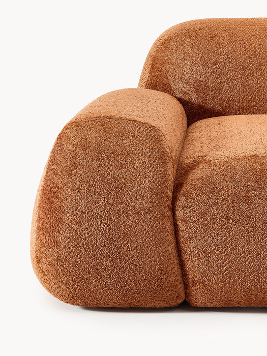 Modular Teddy Boucl Sofa Wolke 4-seater