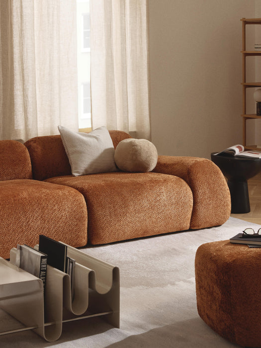 Modular Teddy Boucl Sofa Wolke 4-seater