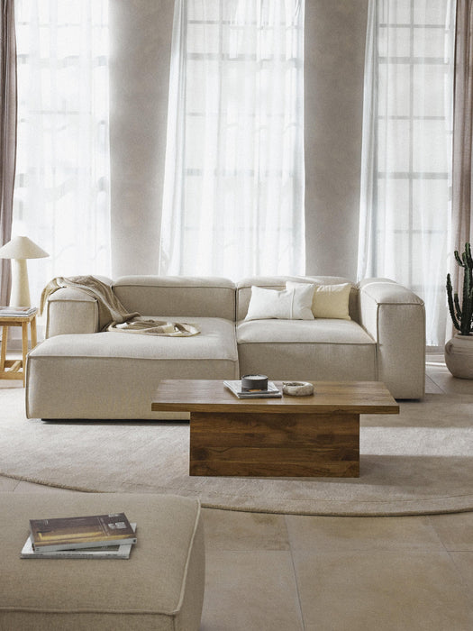 Lennon Linen Blend Modular Corner Sofa (3-seater)