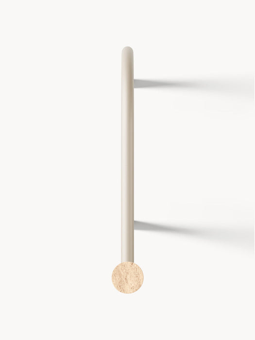 Disa Wall-Mounted Coat Rack with Travertine Hooks