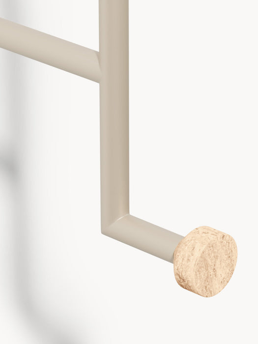 Disa Wall-Mounted Coat Rack with Travertine Hooks