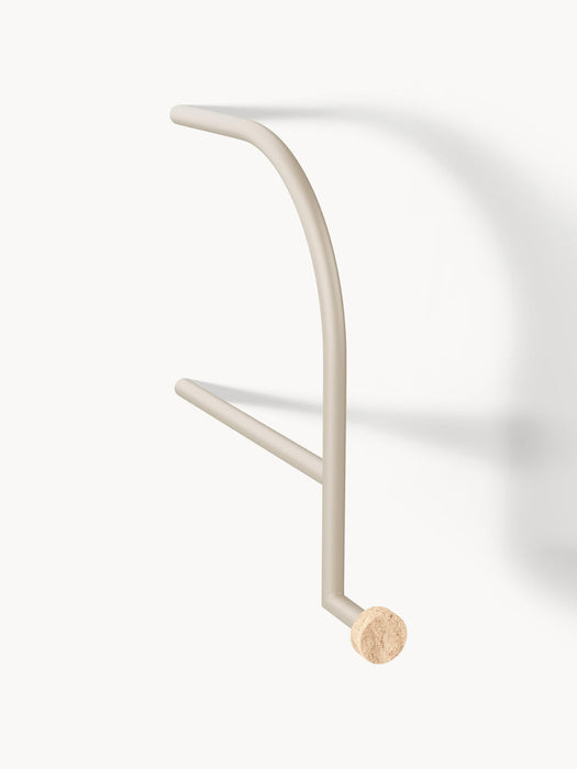 Disa Wall-Mounted Coat Rack with Travertine Hooks
