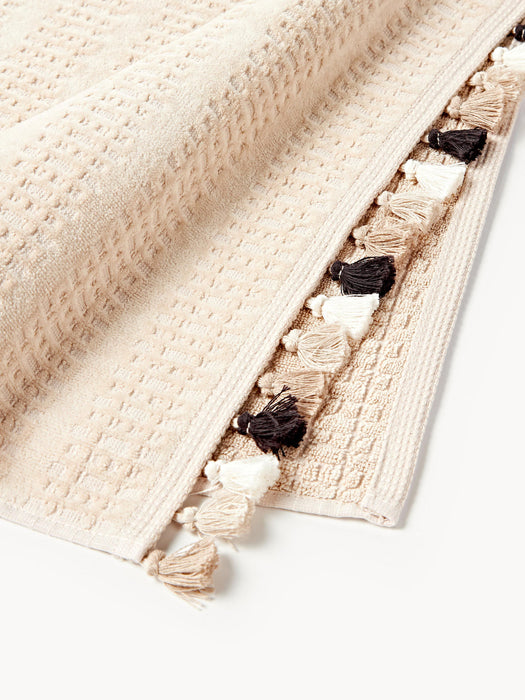 Tallulah Velour Towel Set with Decorative Fringes, in various set sizes
