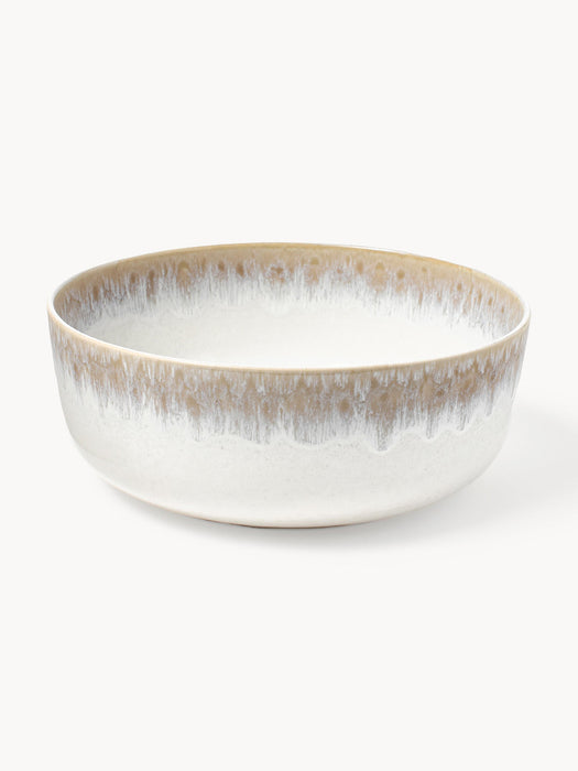 Danza Handmade Salad Bowl with Reactive Glaze