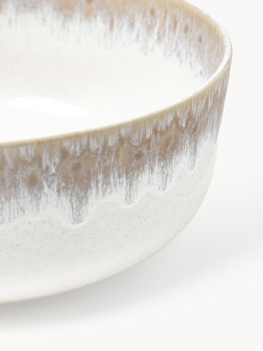 Danza Handmade Salad Bowl with Reactive Glaze