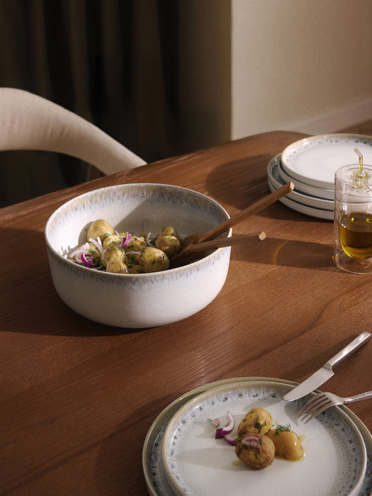 Danza Handmade Salad Bowl with Reactive Glaze
