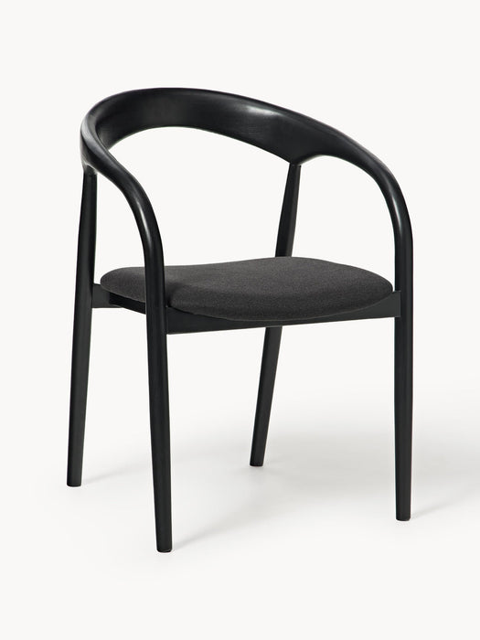 Camille Ash Wood Dining Chair with Seat Cushion