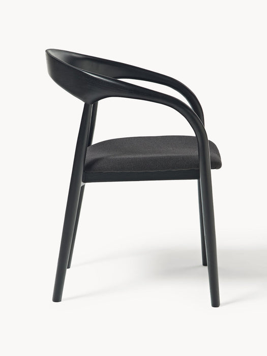 Camille Ash Wood Dining Chair with Seat Cushion