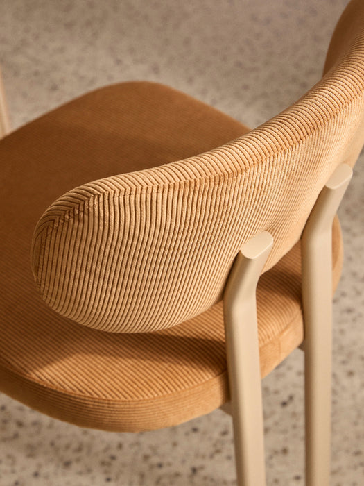 Upholstered Corduroy Dining Chair Adrien