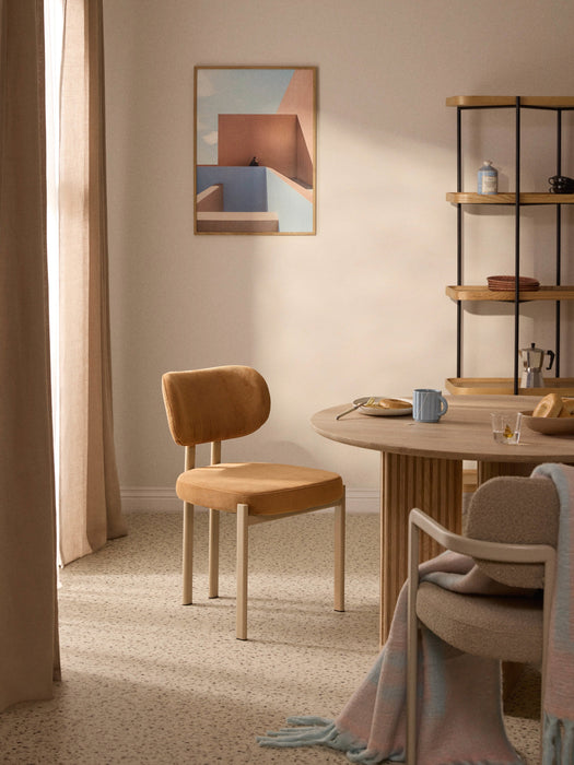 Upholstered Corduroy Dining Chair Adrien