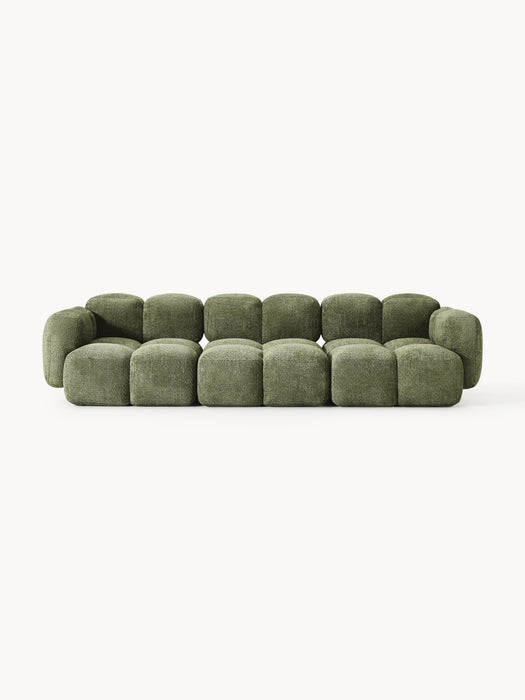 Modular Teddy-Boucl Sofa Tayla 4-seater