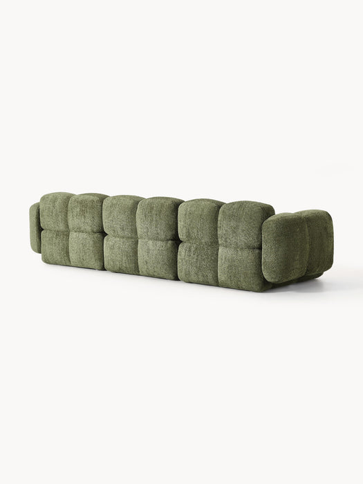 Modular Teddy-Boucl Sofa Tayla 4-seater