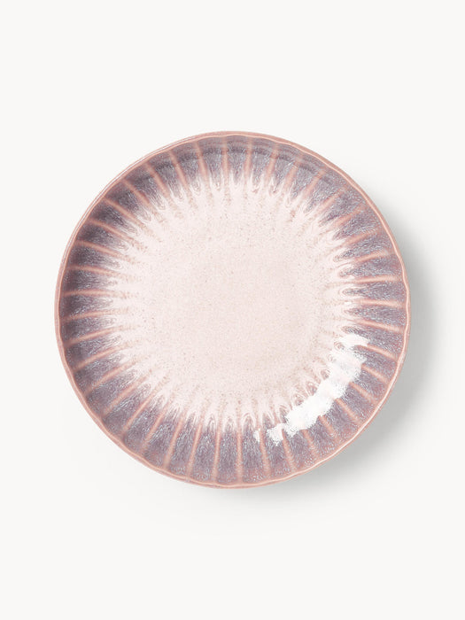 Vinci Handmade Soup Plates with Reactive Glaze, Set of 4