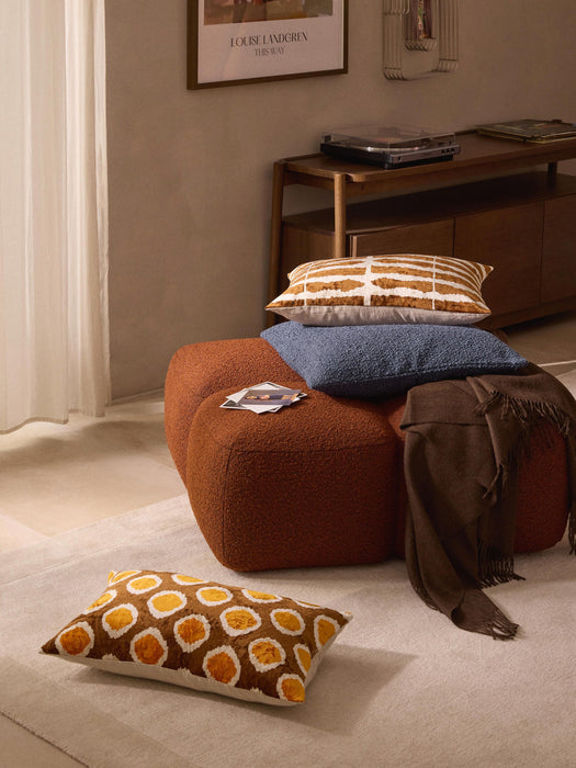 Dejan Viscose Cushion Cover with Woven Jacquard Pattern