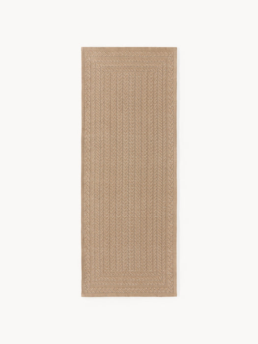 Handwoven Indoor & Outdoor Runner Anil with Geometric Pattern