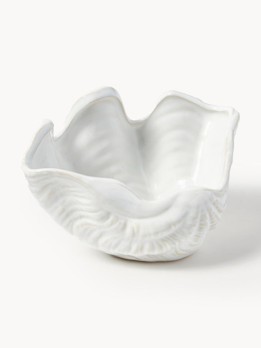 Decorative Reactive Glaze Bowl Mar in Shell Shape W 18 cm