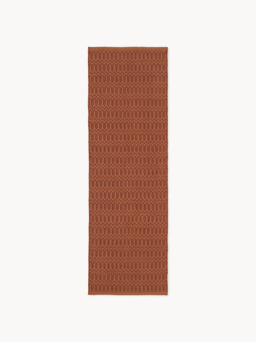 Rune Hand-Woven Indoor & Outdoor Runner with Geometric Pattern