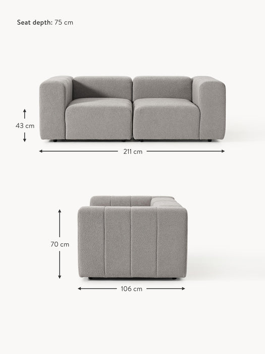Boucl Modular Sofa Lena 2-seater