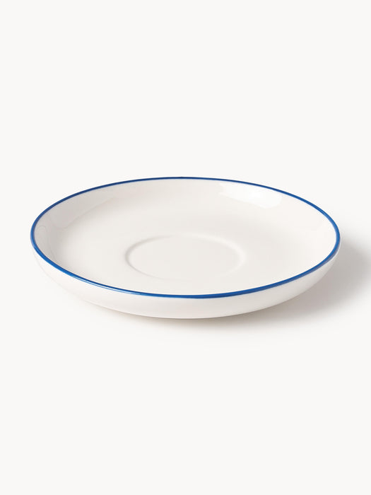 Porcelain Espresso Cups Facile with Saucers Set of 2